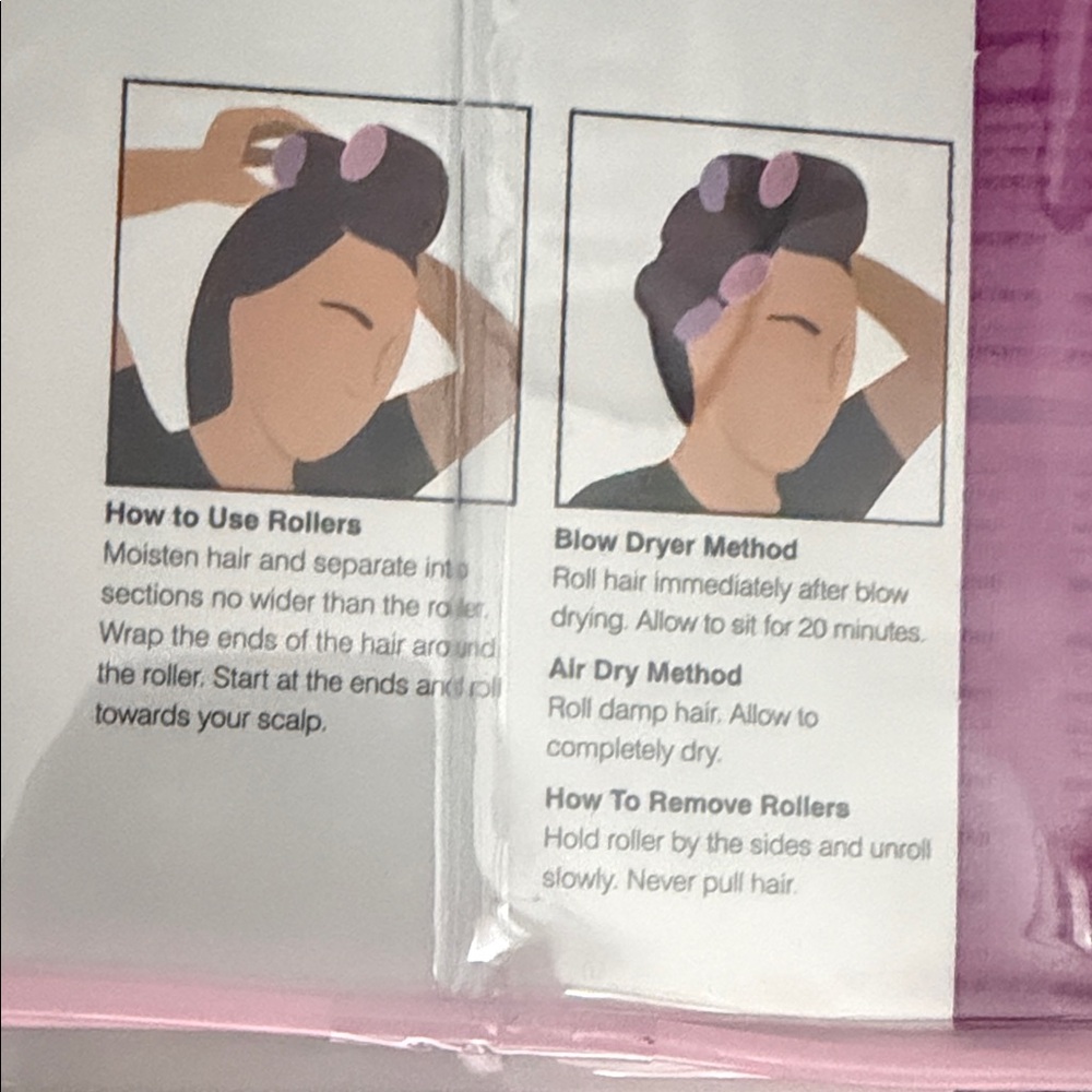 Pink Self Grip Hair Rollers - Picture 4 of 5